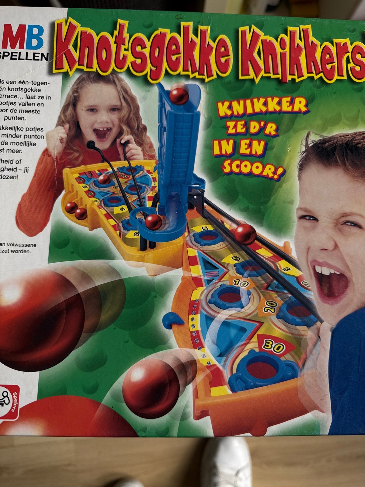 Knotsgekke Knikkers - MB Spellen, Een of twee spelers, Ophalen of Verzenden, Zo goed als nieuw