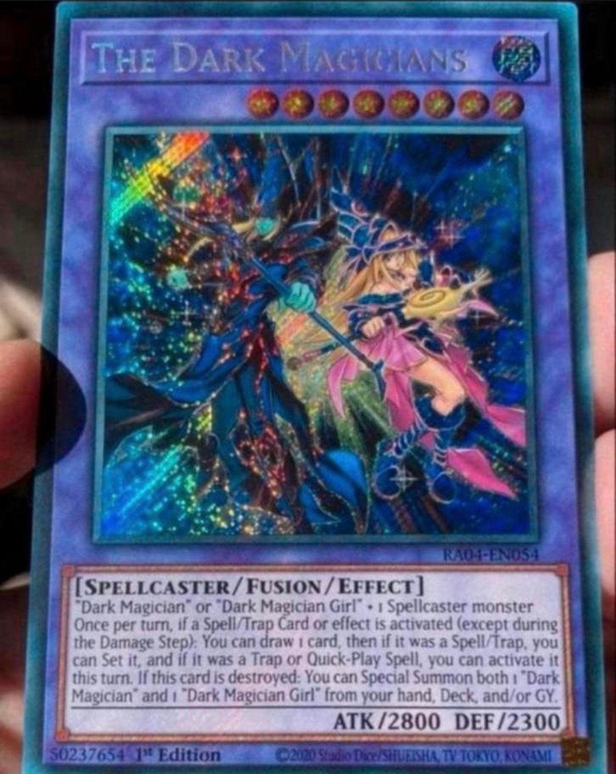 Yu-Gi-Oh! The Dark Magicians RA04 1st Edition M/NM  !, Hobby en Vrije tijd, Verzamelkaartspellen | Yu-gi-Oh!, Zo goed als nieuw