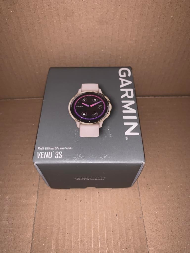 Garmin venu 3S Smartwatch - Nieuw Ongebruikt in doos!, Ophalen, Zwart, Zo goed als nieuw, Kompas
