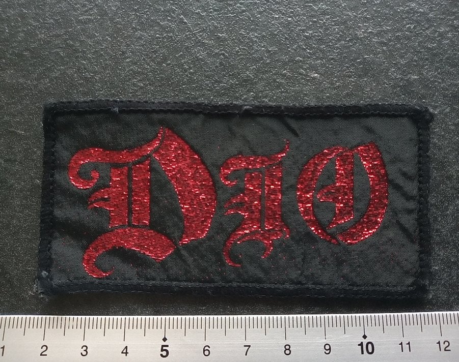 Dio prachtige vintage 80's patch used629  met rode glitter, Ophalen of Verzenden, Zo goed als nieuw, Kleding