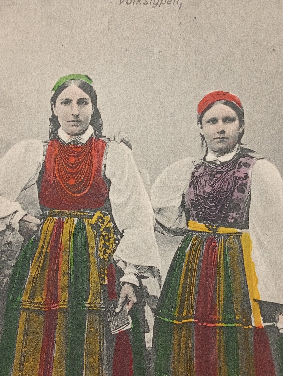 Oude ansichtkaart: Poolse vrouwen in klederdracht, Ophalen of Verzenden, Voor 1920, Klederdracht