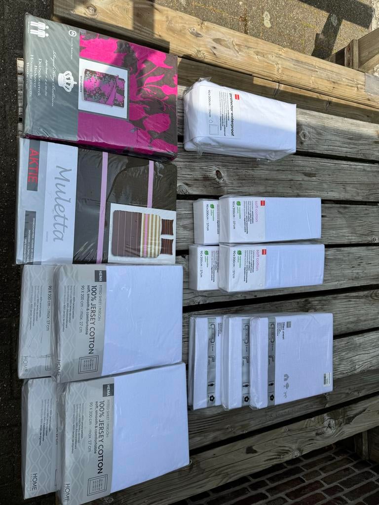 Nieuw Beddengoed:Hoeslakens, Molton., Huis en Inrichting, Slaapkamer | Beddengoed, Overige kleuren, Dekbedovertrek, Ophalen of Verzenden