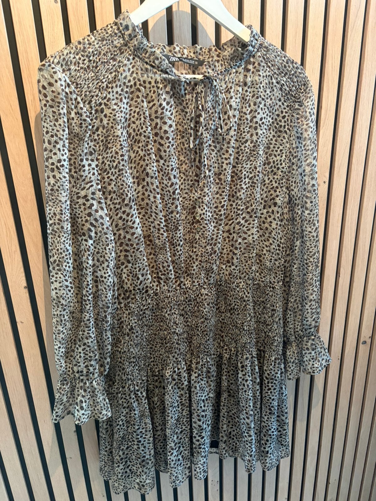 Jurkje zara maat XL, Kleding | Dames, Bruin, Maat 46/48 (XL) of groter, Ophalen of Verzenden, Zo goed als nieuw