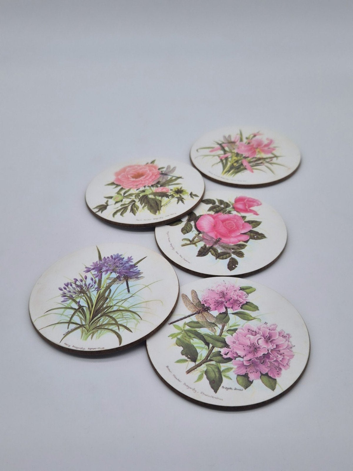 Kelsey Melamine Onderzetters - Dranofly Flowers, Ophalen of Verzenden, Glas of Kopje