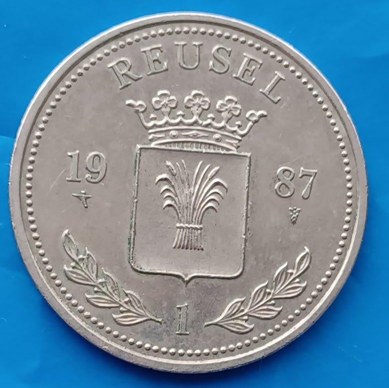 Penning Reusel - 1 Reusel 1987 De Vrachtkar, Verzenden, Overige materialen, Nederland
