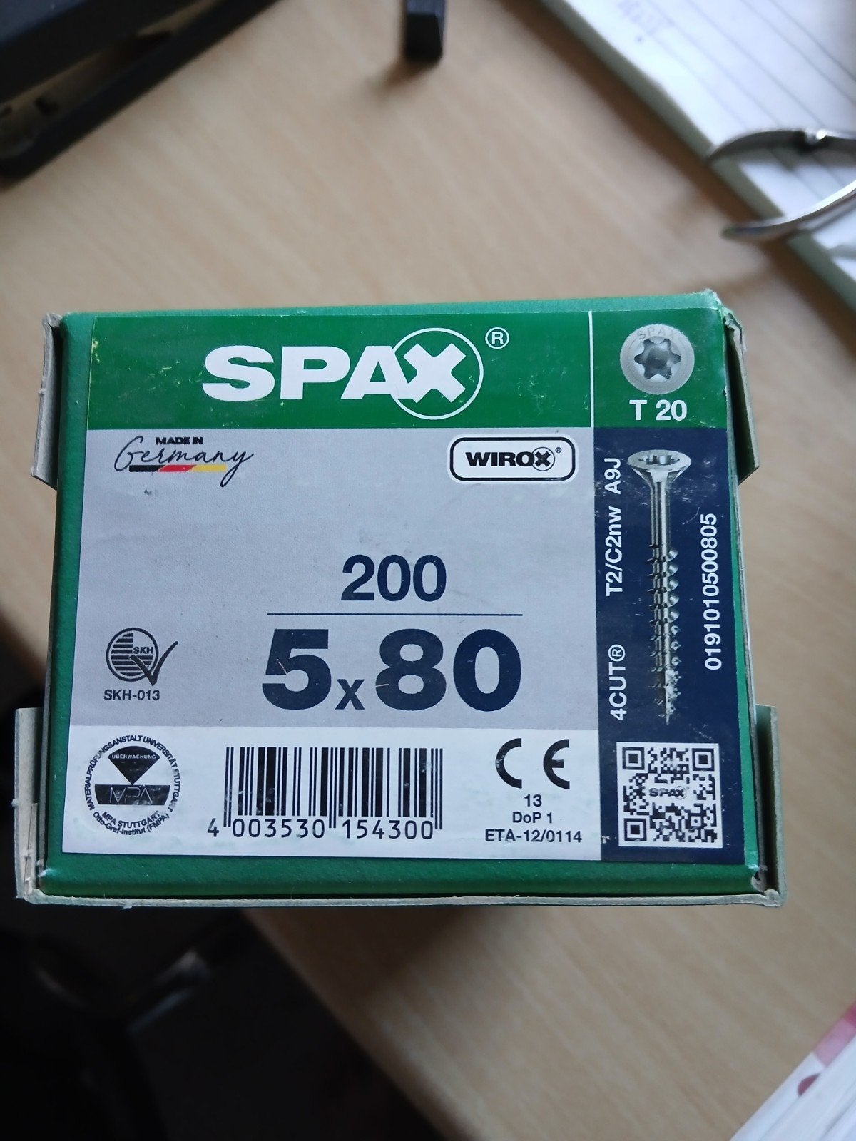 Spax Schroeven 5x80mm - 200 stuks - Voorraad beschikbaar!, Doe-het-zelf en Verbouw, Ophalen of Verzenden, Nieuw, 50 tot 100 mm