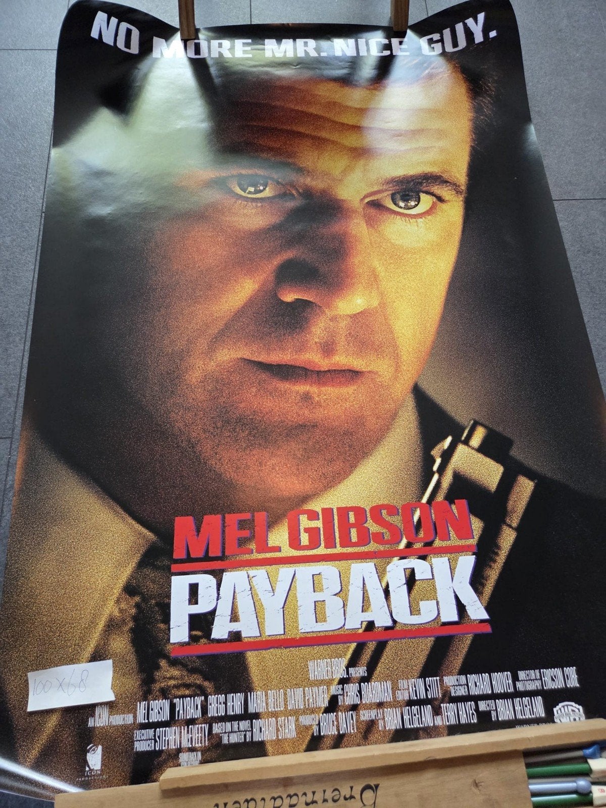 Mel Gibson Payback Film Poster - Origineel, Verzamelen, Posters, Ophalen of Verzenden