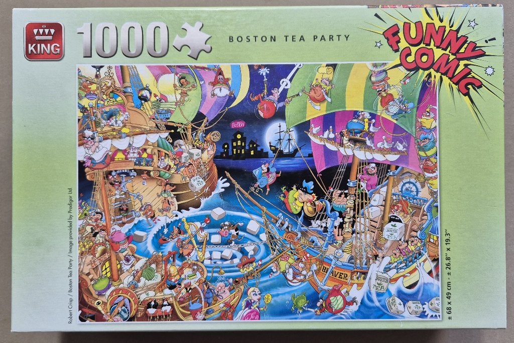 4 King Funny Comics puzzels    1000 stukjes, Ophalen of Verzenden, 500 t/m 1500 stukjes, Zo goed als nieuw, Legpuzzel