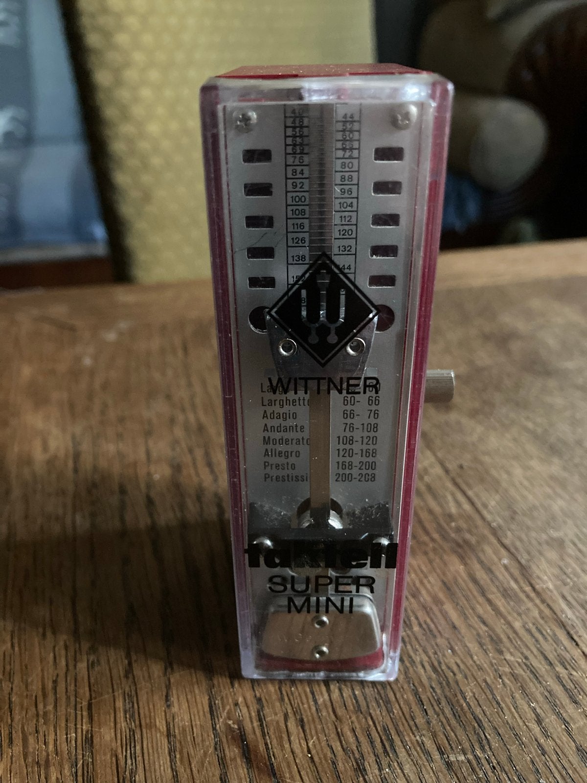 Wittner Taktell Super Mini Metronoom - Rood, Ophalen of Verzenden, Gebruikt