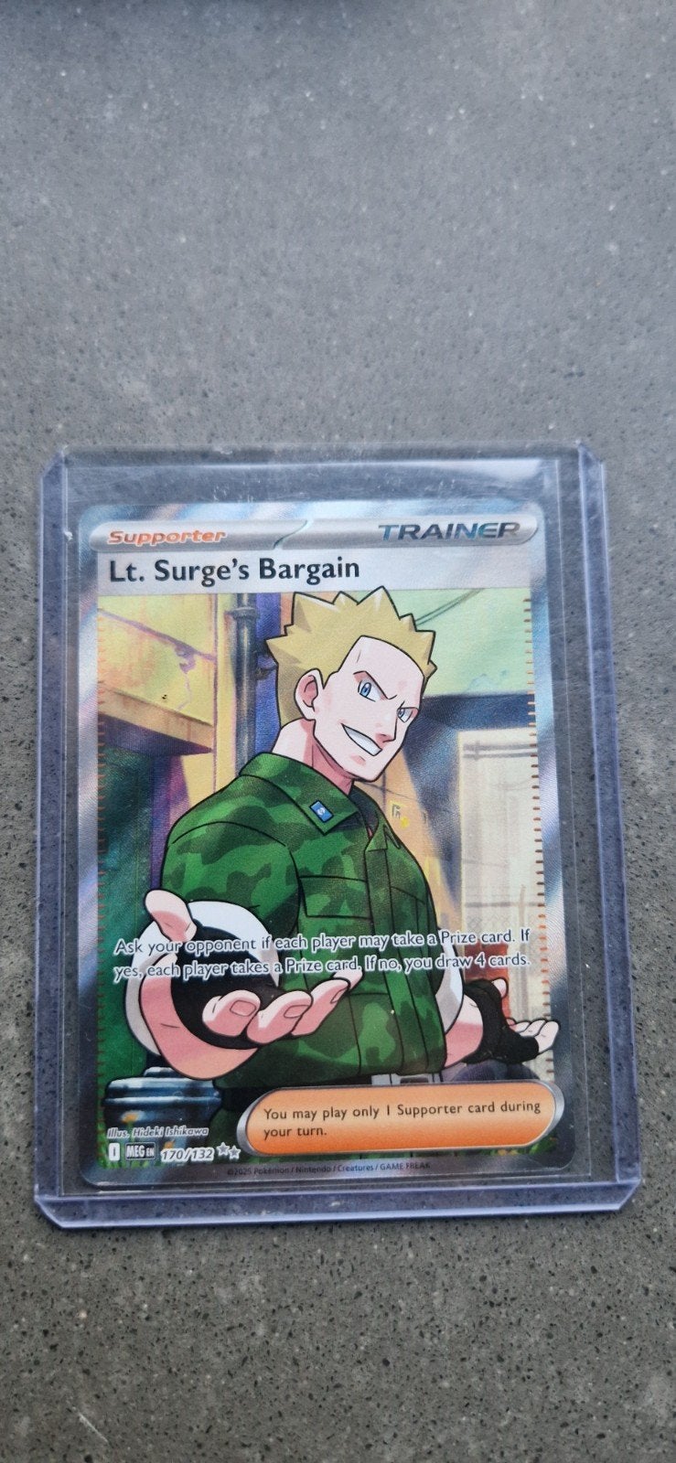 Pokémon TCG: Lt. Surge's Bargain Trainer Kaart 170/132, Ophalen of Verzenden, Zo goed als nieuw, Losse kaart