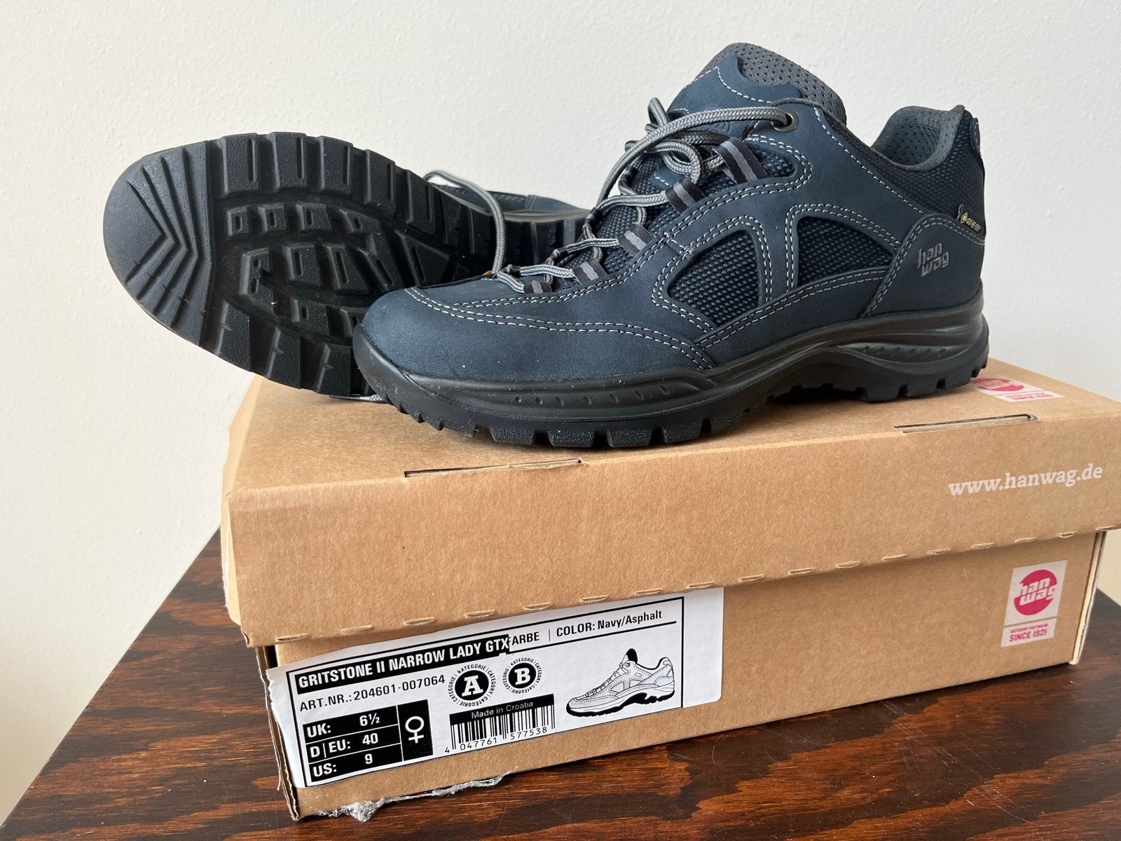 Hanwag Gritstone II Narrow Lady GTX wandelschoenen, Sport en Fitness, Bergsport en Wandelen, Ophalen of Verzenden, Nieuw, Schoenen