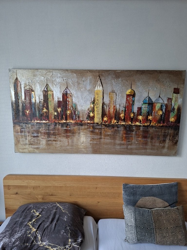 Schilderij Skyline, Ophalen, 50 – 75, Overige typen, 125 cm of meer