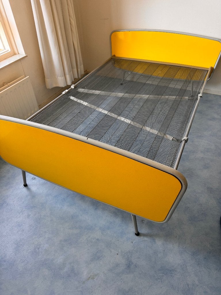 Retro twijfelaar met spiraalbodem 190 x 120, Ophalen, Gebruikt, Jaren 60, Overige kleuren