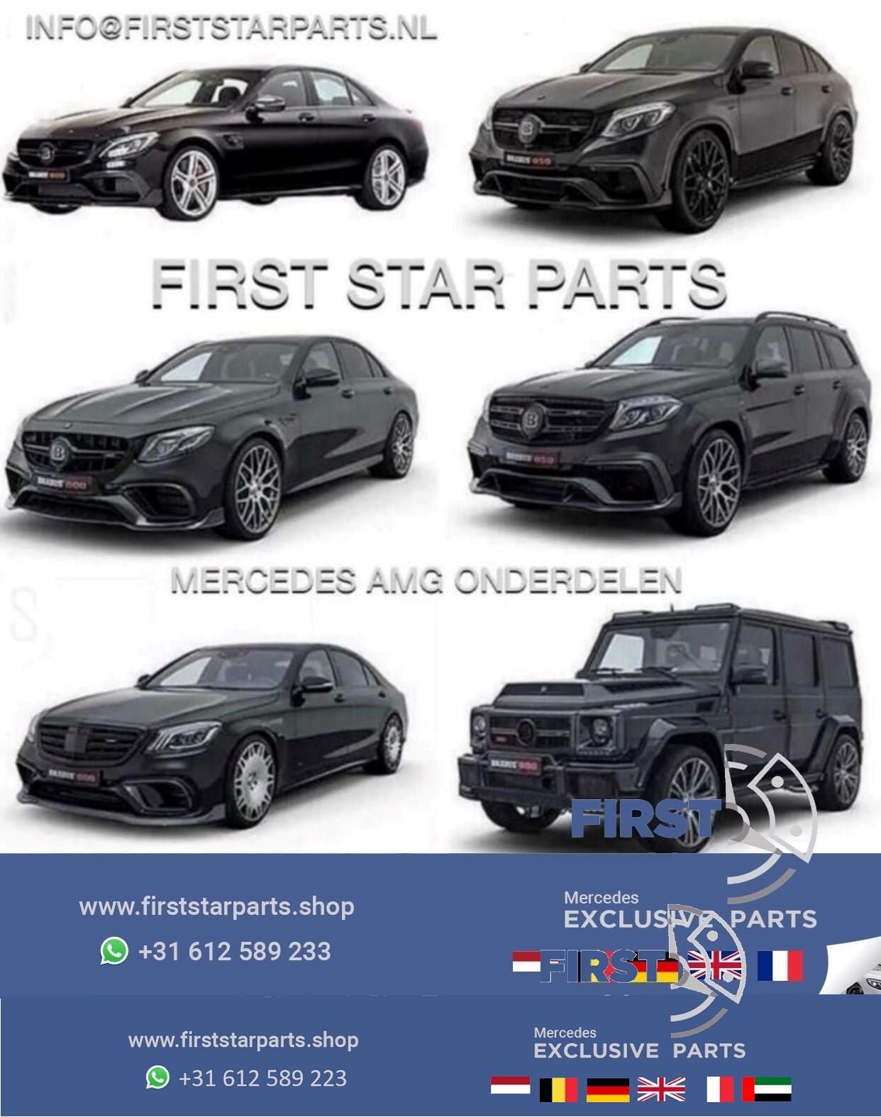Mercedes AMG STER LOGO CHROOM W176 W177 W205 W117 W118 W213, Gebruikt, -, Ophalen of Verzenden, -