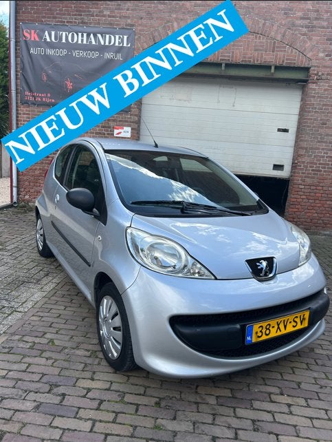 Peugeot 107 1.0 12V 3DR 2007 Grijs WEINIG KM, Auto's, Voorwielaandrijving, 4 stoelen, 68 pk, Origineel Nederlands