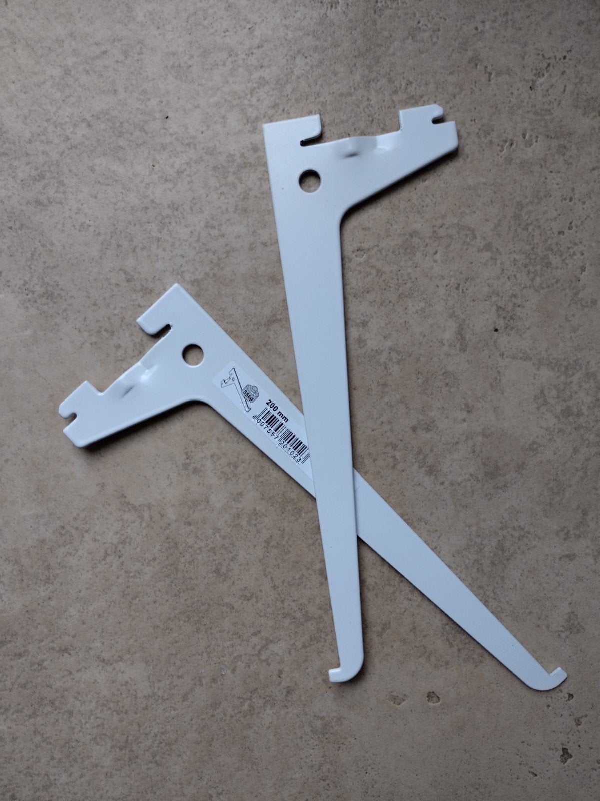 Witte Plankdragers 20cm - Set van 2, Ophalen of Verzenden, Gebruikt