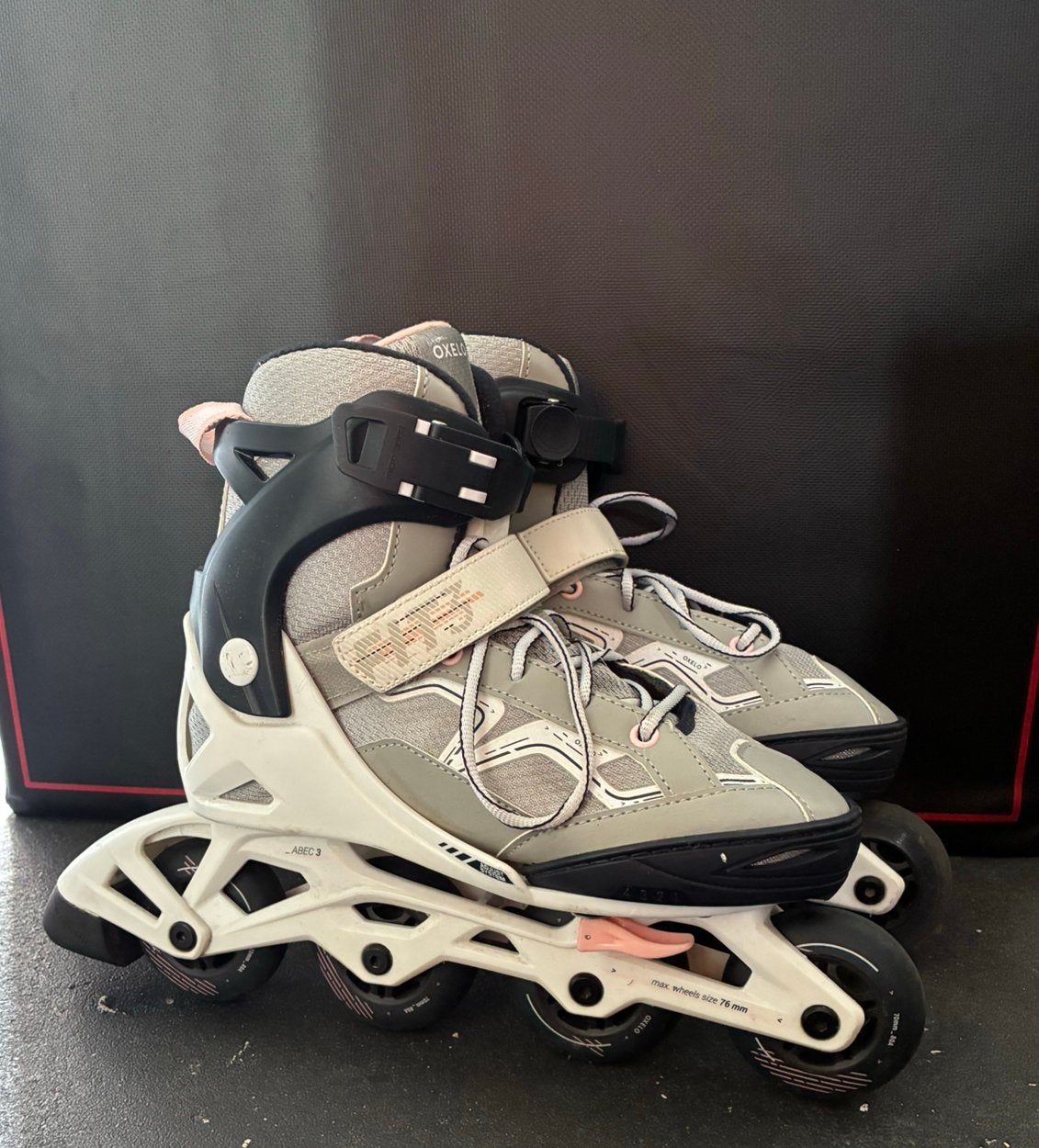 Te koop Skeelers Decathlon Oxelo Maat 35-38, Ophalen, Verstelbaar, Zo goed als nieuw