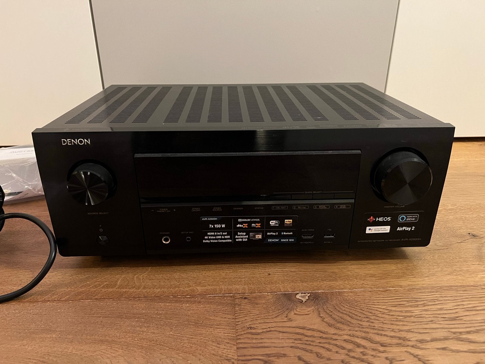 Denon AVR-X2600H DAB Receiver met Harman Kardon 5.1 Set, Ophalen, 70 watt of meer, Zo goed als nieuw, 5.1-systeem