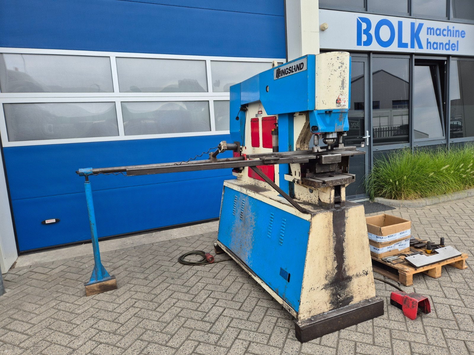 KINGSLAND 70XS Hydraulische Pons-knipmachine veel toebehoren, Ophalen of Verzenden, Kingsland, Info@bolkmachinehandel.nl, Engeland