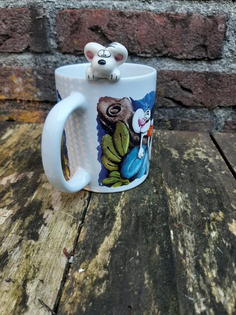 Diddl mok beker met 3d diddl figuur, Sieraden, Tassen en Uiterlijk, Bedels, Nieuw, Overige merken, Overige materialen, Ophalen of Verzenden