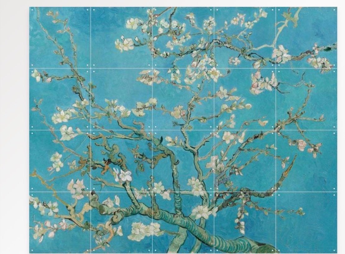 Ixxi wanddecoratie Van Gogh Amandelbloesem 80x100 cm, Huis en Inrichting, Woonaccessoires | Wanddecoraties, Ophalen, Nieuw, Klassiek