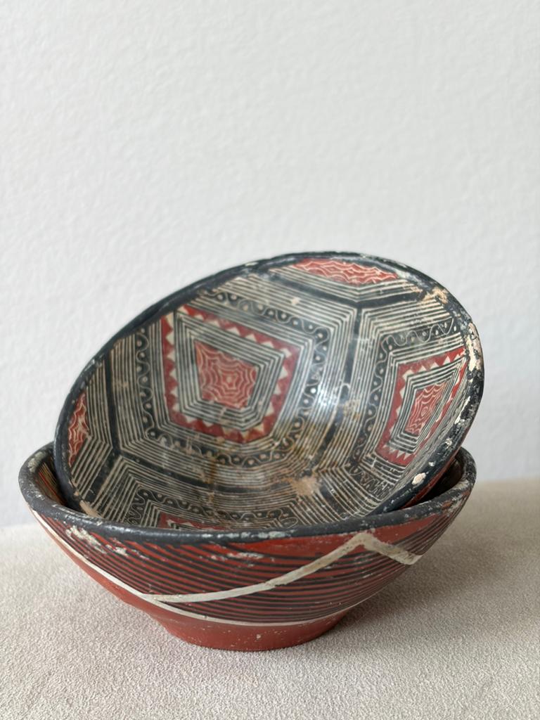 Ecuador mukawa kommetjes vintage Quichua Kichwa, Antiek en Kunst, Kunst | Niet-Westerse kunst, Ophalen of Verzenden