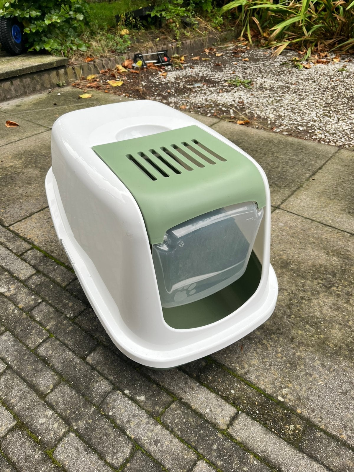 Kattenbak incl. Zak kattengrind, Ophalen, Zo goed als nieuw