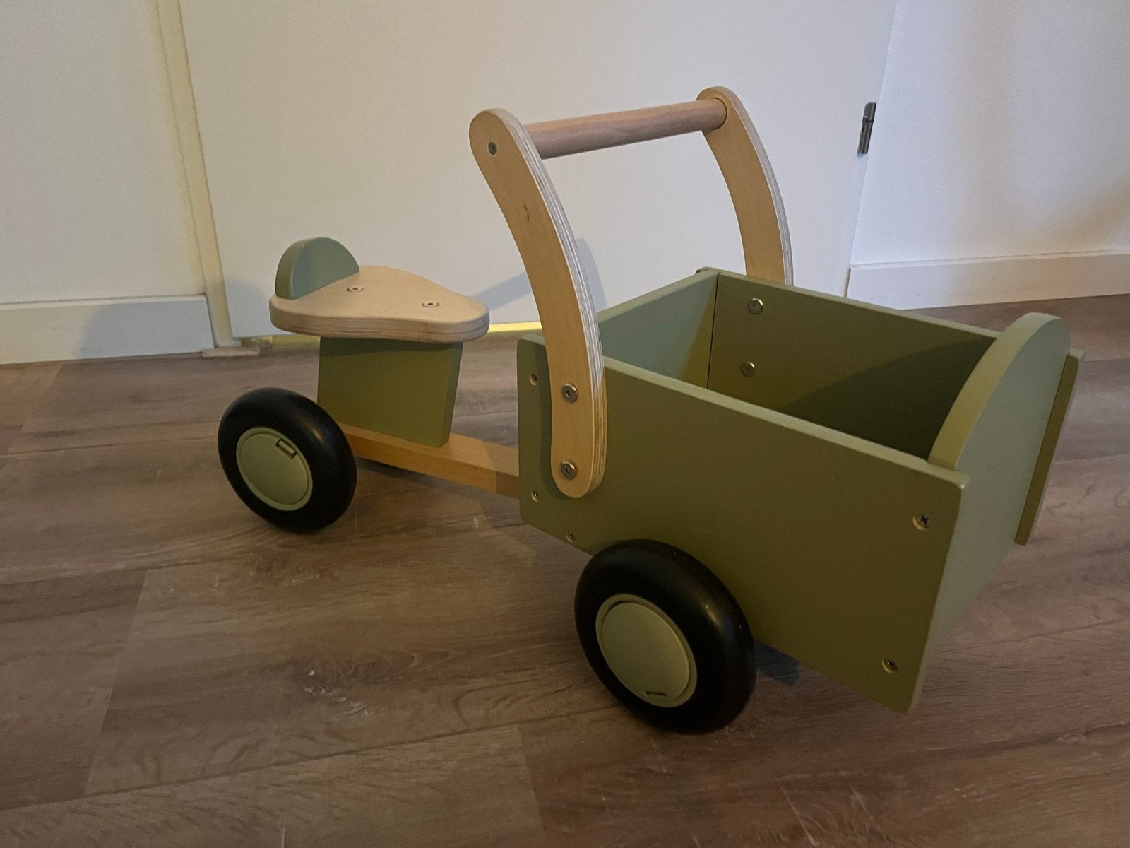 Bandits & Angels houten bakfiets - In goede staat, Ophalen, Zo goed als nieuw, Loopfiets
