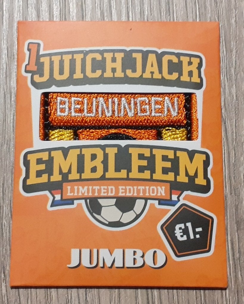 Jumbo Juich Jack Limited Edition embleem Beuningen, Verzamelen, Supermarktacties, Jumbo, Verzenden