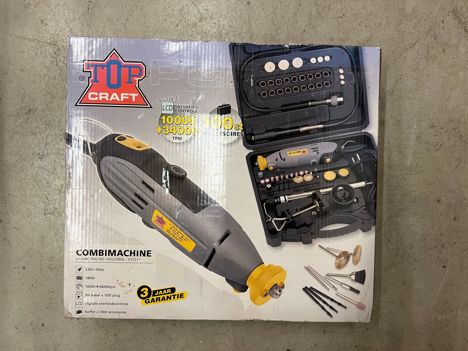 Top Craft Combi Machine met 100 accessoires, Ophalen of Verzenden, Gebruikt, Multitool, Overige merken