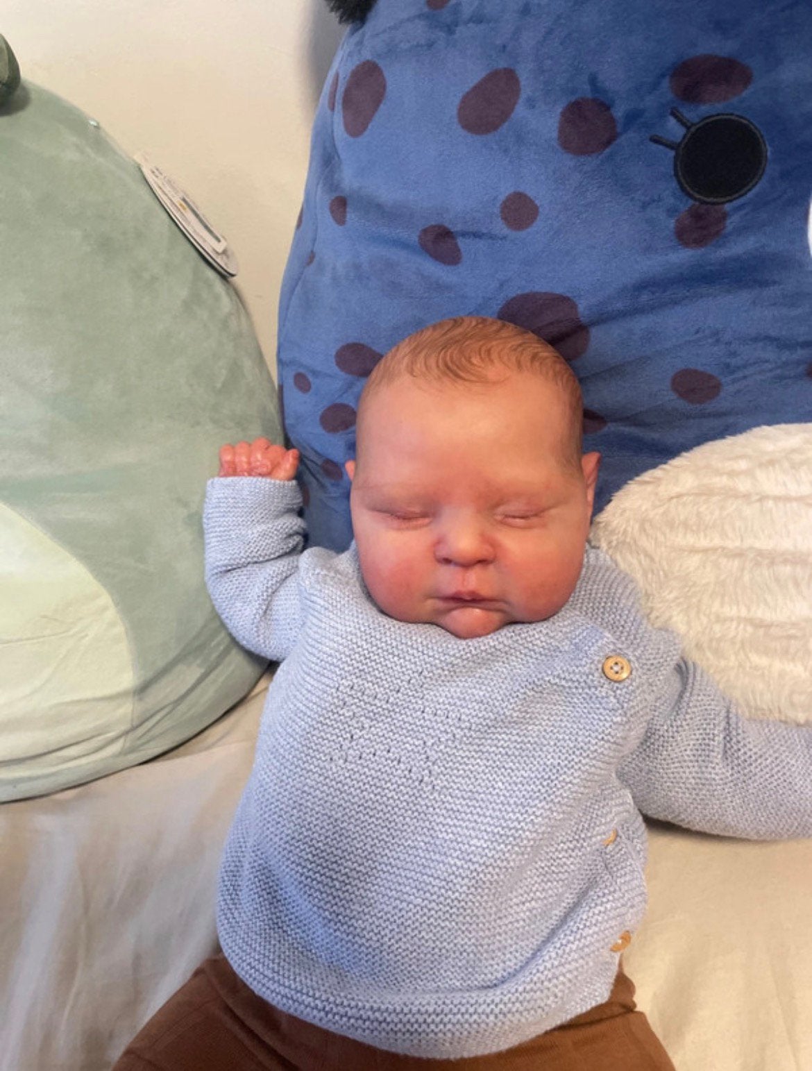 Reborn baby peaches orgineel met certificaten, Ophalen of Verzenden, Zo goed als nieuw, Babypop, Levensecht of Reborn