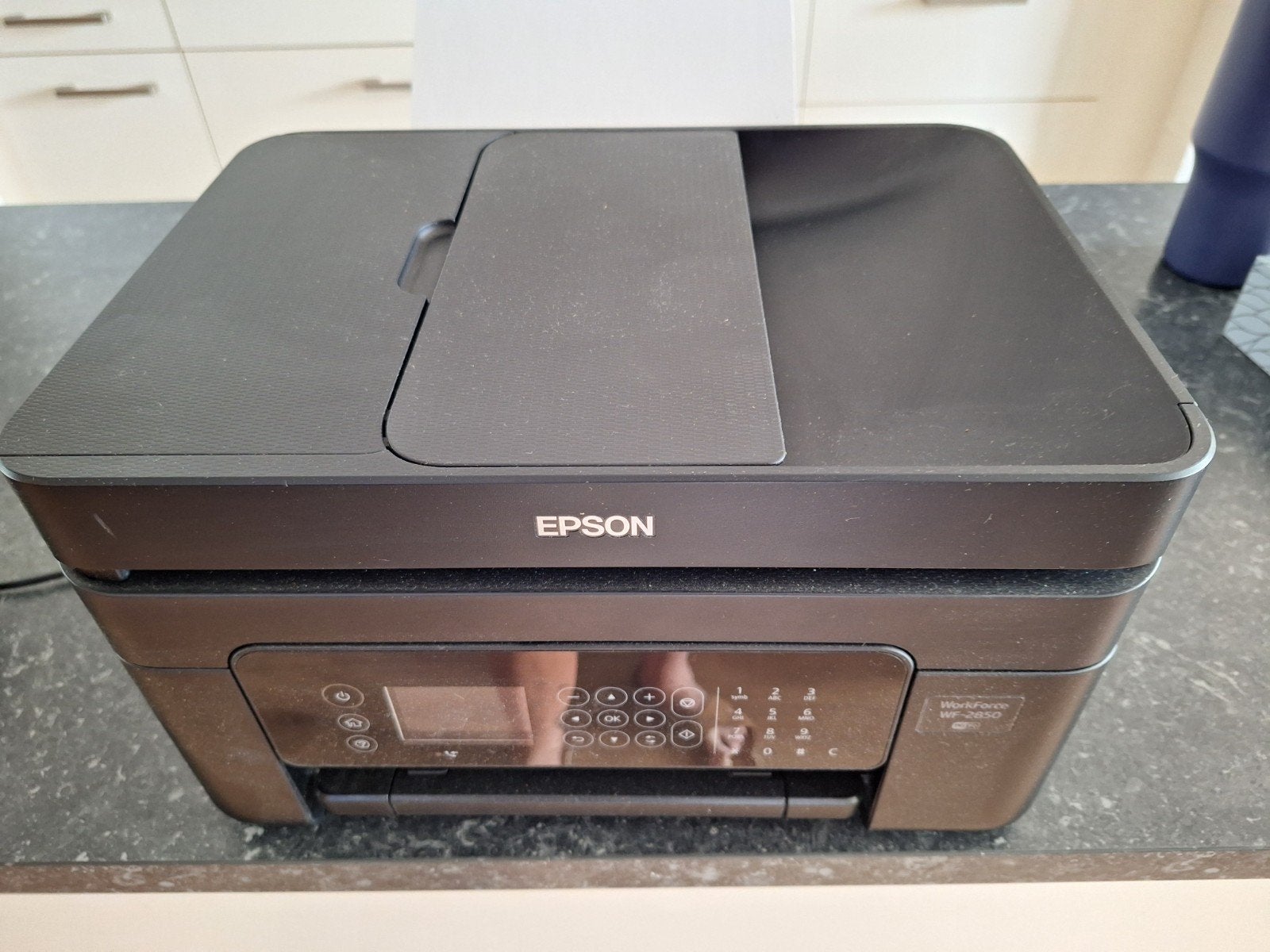 Epson WorkForce WF-2850 printer met 6 zwarte inktpatronen, Gebruikt, All-in-one, Draadloos, Ophalen of Verzenden