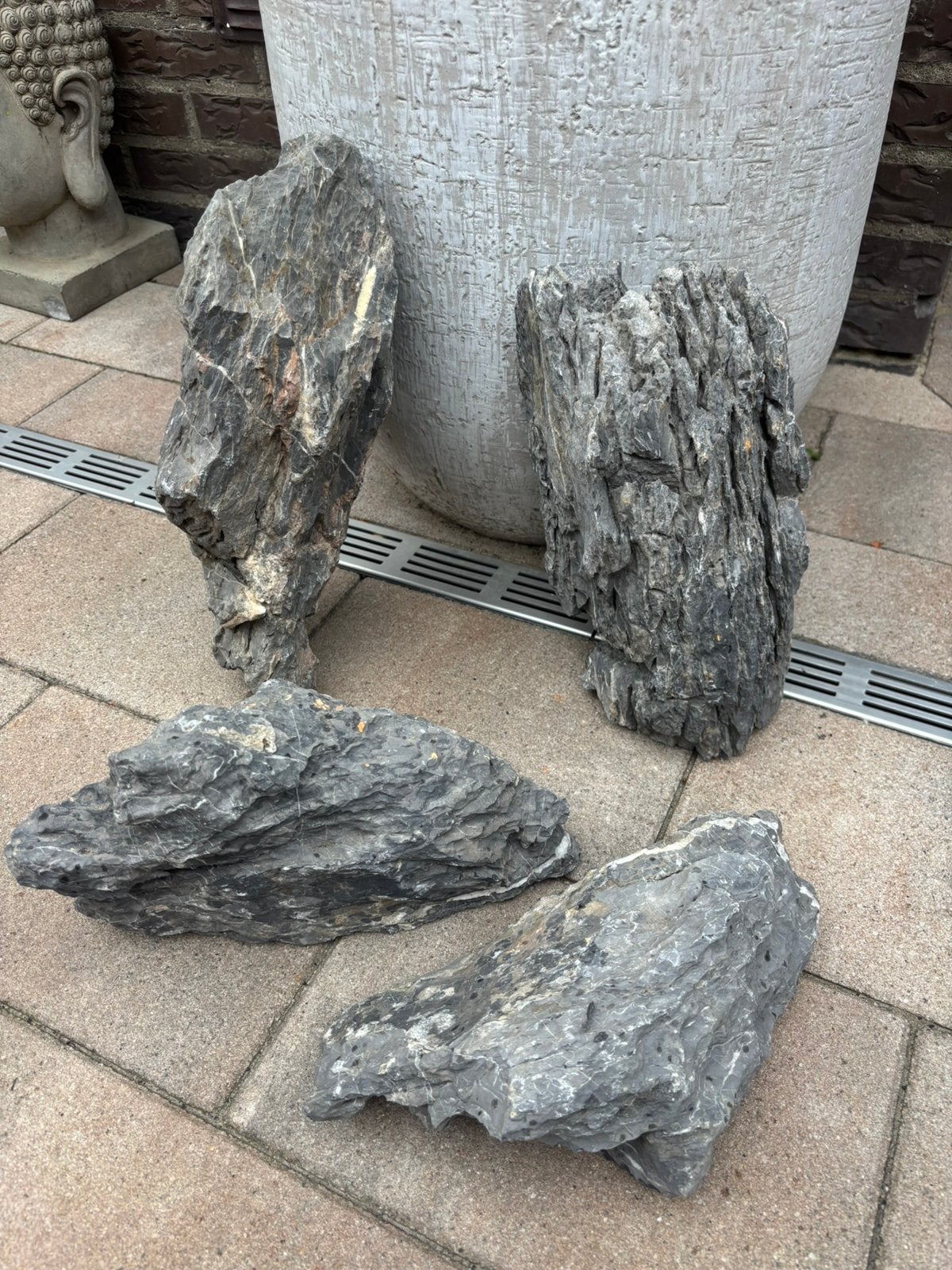 Grote Japanse Seiryu stenen aquarium, Dieren en Toebehoren, Ophalen, Gebruikt, Plant(en), Steen of Hout