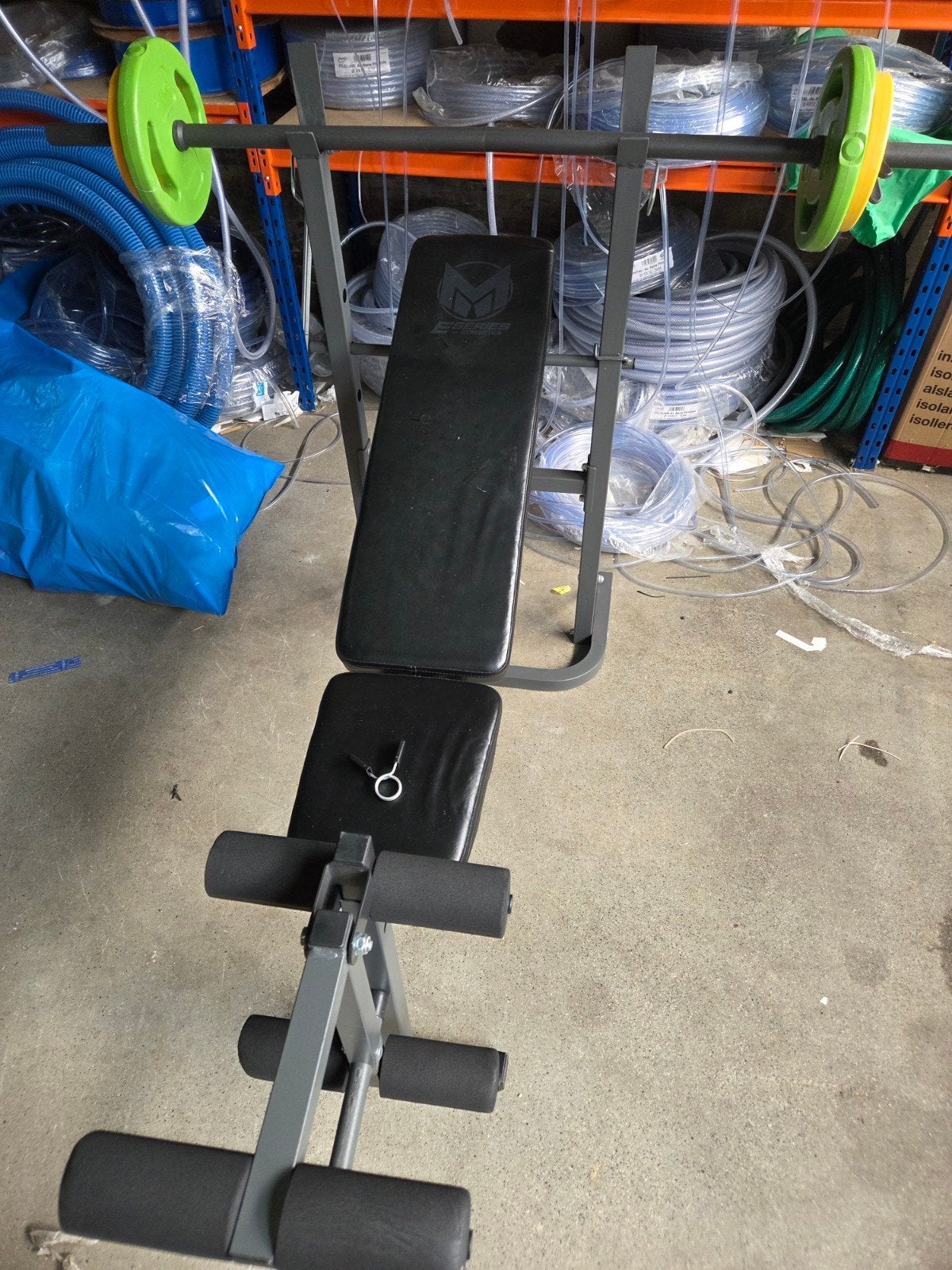 Verstelbare Fitnessbank met Halters en Gewichten (8 kg), Ophalen of Verzenden