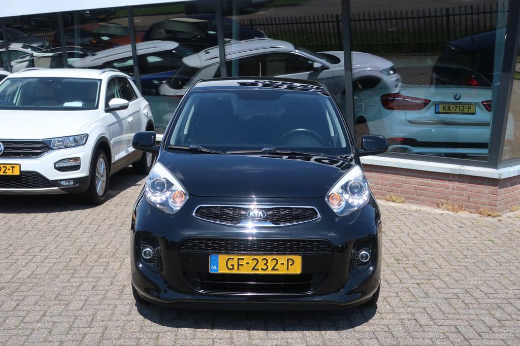Kia Picanto 1.0 CVVT First Edition. AIRCO_CRUISE_NAP_LED., Auto's, Kia, Voorwielaandrijving, Euro 5, Gebruikt, Zwart
