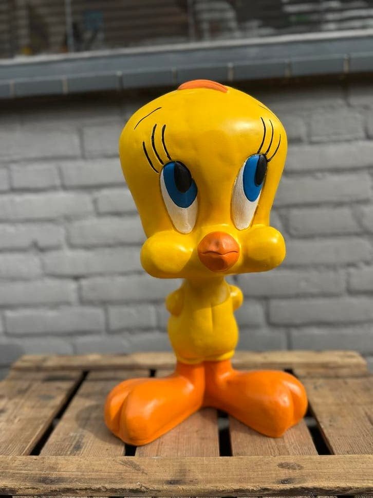 Grote Tweety Beeld - Looney Tunes Figuur, Verzamelen, Ophalen, Zo goed als nieuw, Dier
