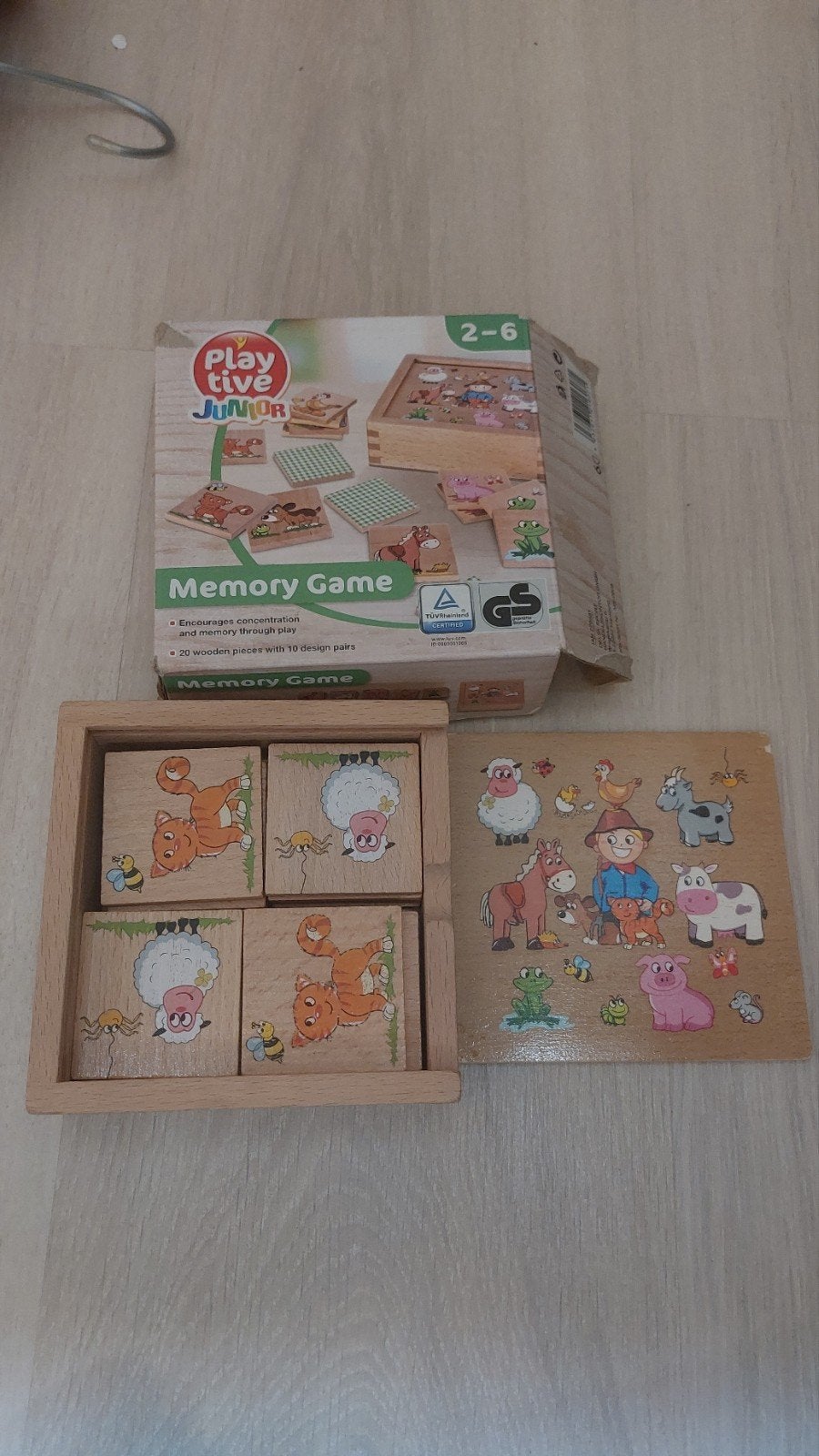 Playtive Junior Memory Spel Houten Dieren, Kinderen en Baby's, Ophalen, Gebruikt, Overige typen