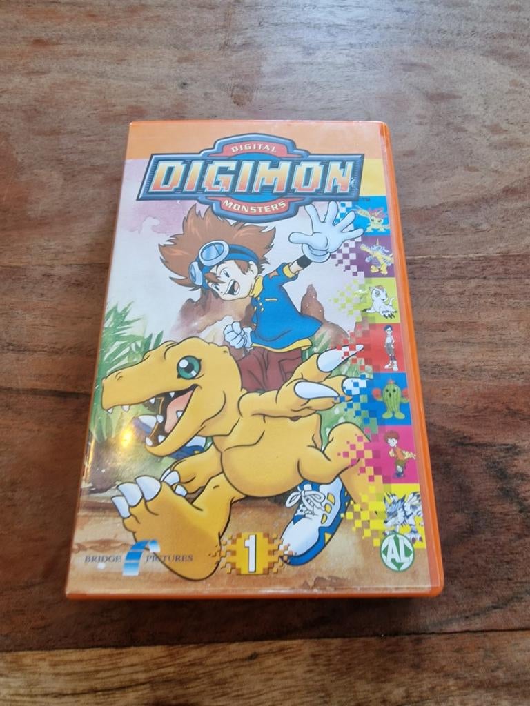 Digimon Digital Monsters VHS Deel 1, Cd's en Dvd's, Gebruikt, Tekenfilm, Alle leeftijden, Ophalen of Verzenden