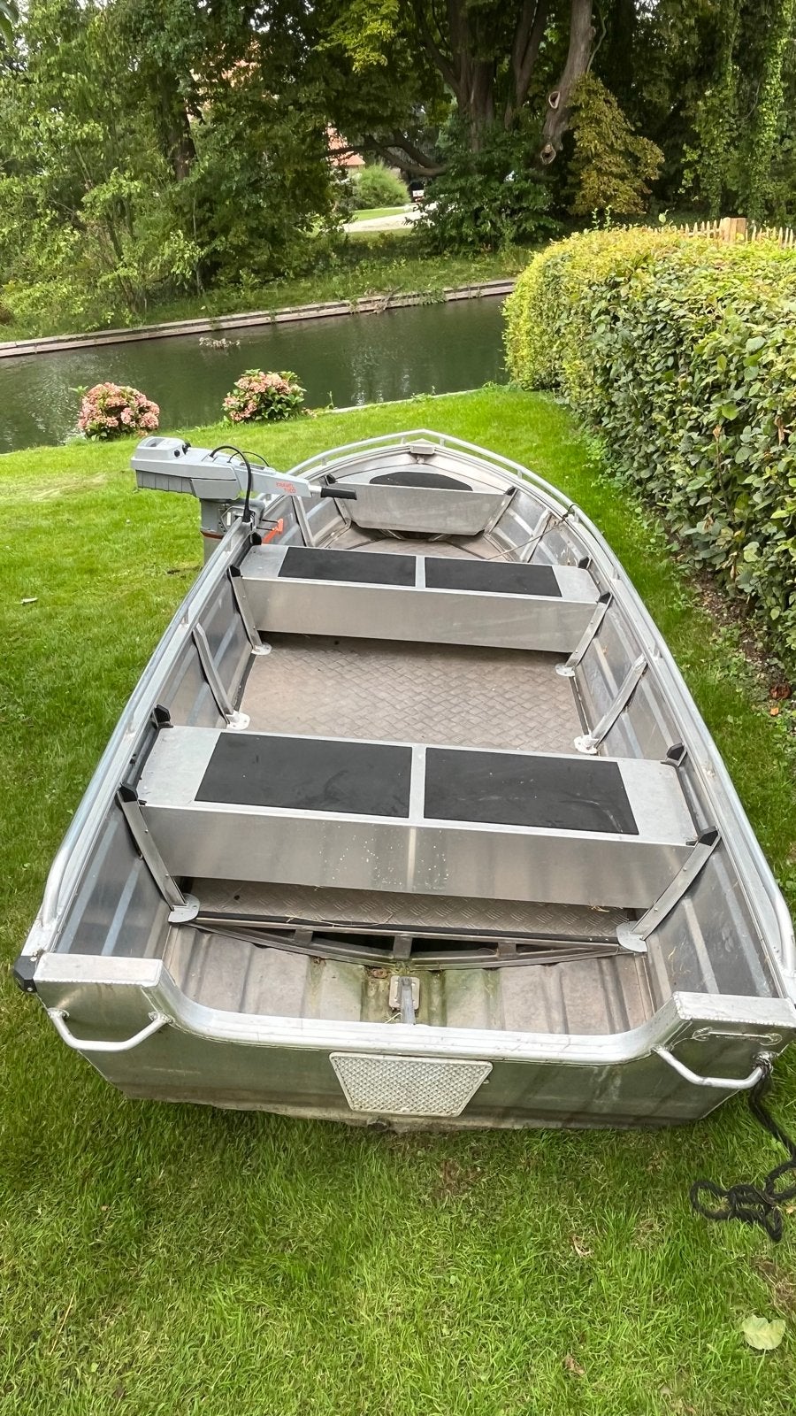 Aluminium visboot met Torqeedo elektrische buitenboordmotor, Ophalen, Overige merken, Gebruikt, Aluminium