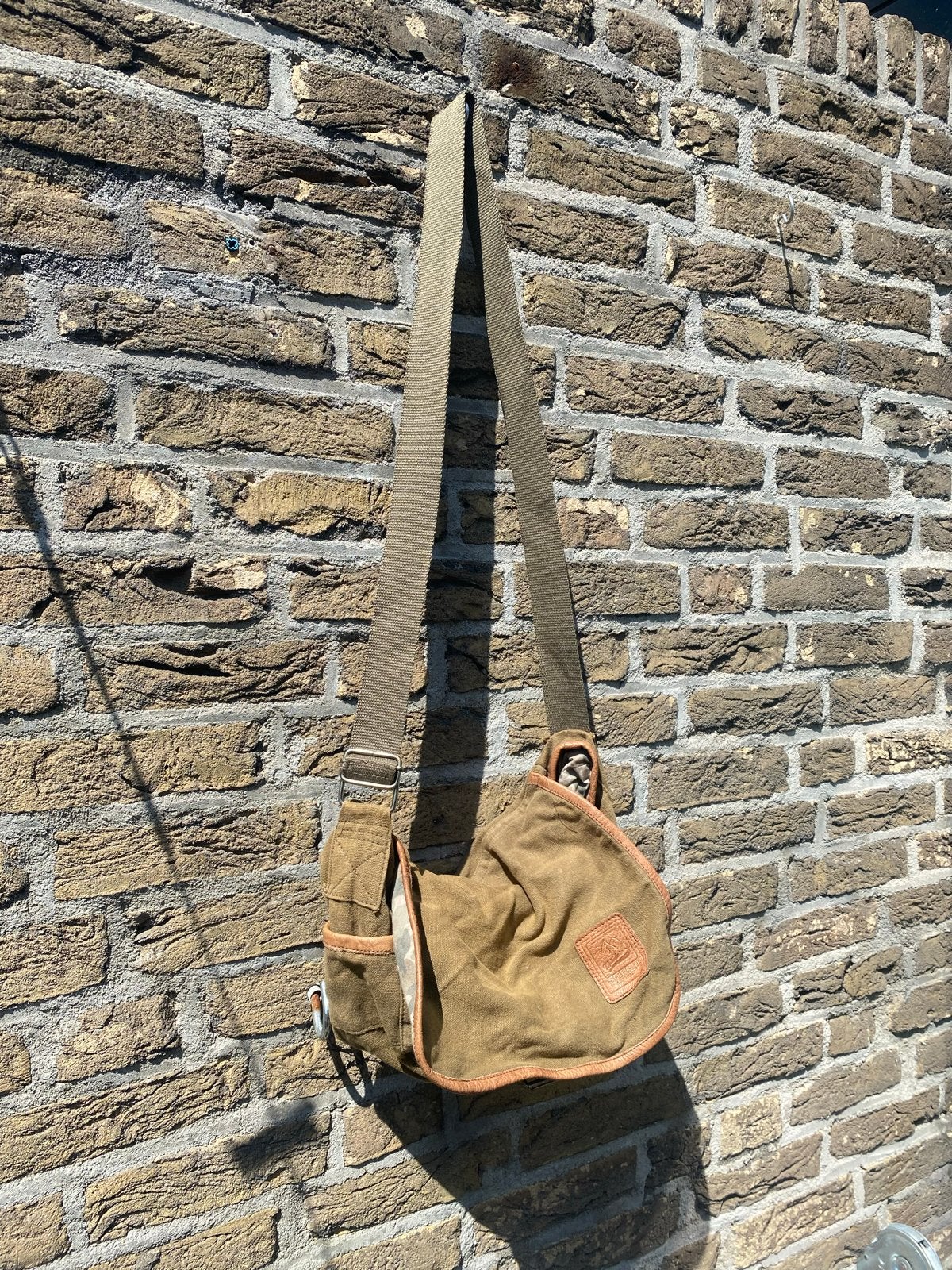 Stoere schoudertas voor kinderen, Overige merken, Gebruikt, Bruin, Ophalen of Verzenden