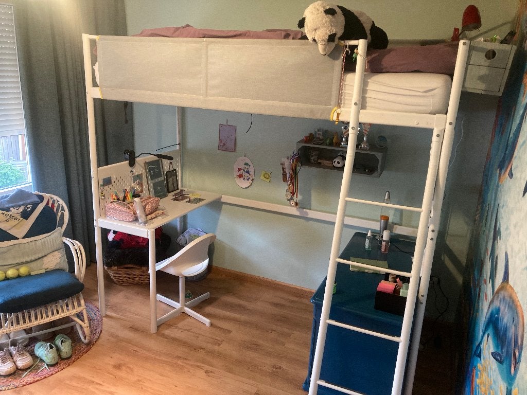 Hoogslaper vitval, Huis en Inrichting, Ophalen, Gebruikt, Eenpersoons, 160 tot 180 cm