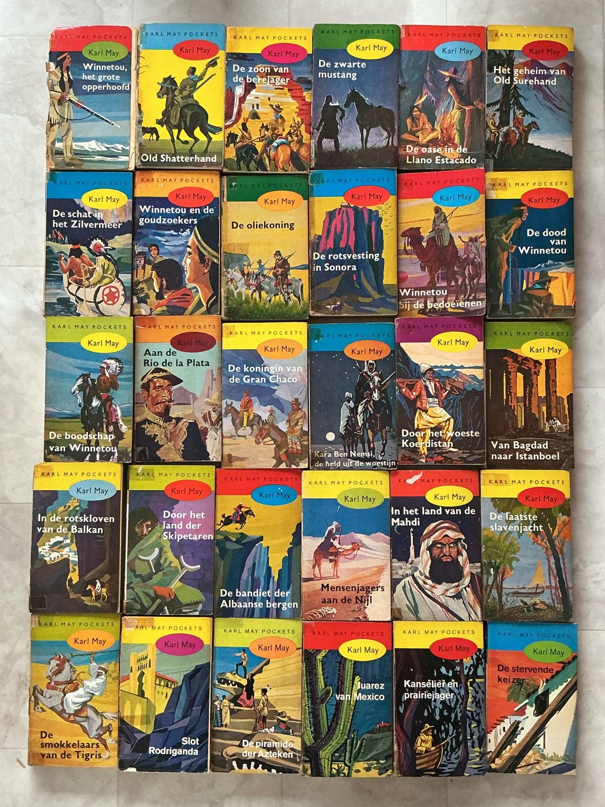 Karl May Pockets - Complete set deel 1-30, Ophalen of Verzenden, Gelezen