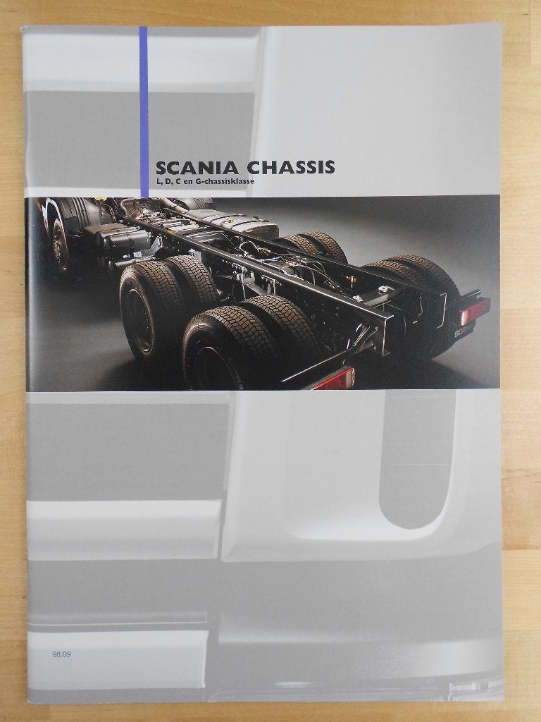 Scania Chassis Brochure 1998 – 144 124 114 94 L D C G, Ophalen of Verzenden, Zo goed als nieuw, Overige merken, Scania