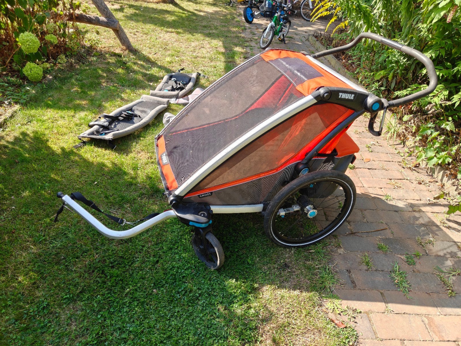 Thule Chariot Cross 2 Kinderwagen fietskar, Fietsen en Brommers, Ophalen, Gebruikt, Opvouwbaar, 20 tot 40 kg
