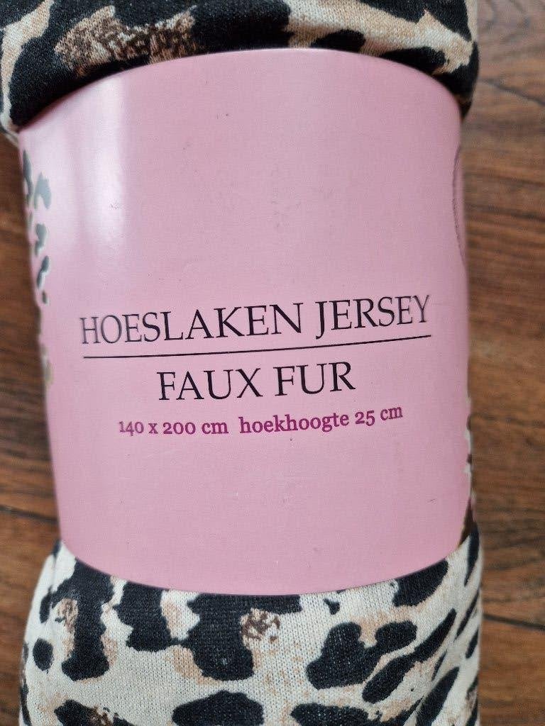 Hoeslaken - Panterprint 140 x 200 !!, Eenpersoons, Hoeslaken of Sloop, Nieuw, Meerkleurig