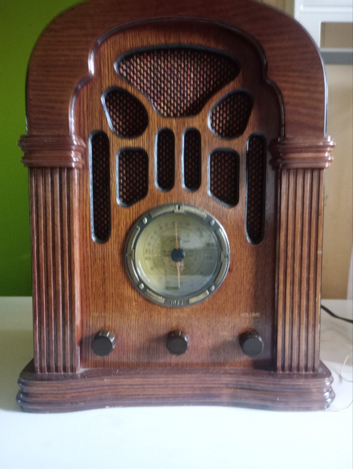 radio retro look, Ophalen, Zo goed als nieuw, Radio