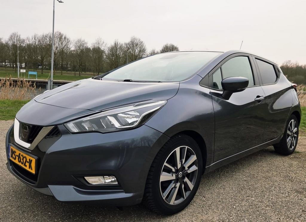 Nissan Micra 0.9 Ig-t 90pk 2018 Grijs, Voorwielaandrijving, 898 cc, Stof, 40 €/maand