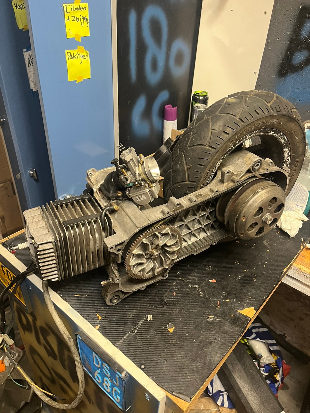 125cc 2T typhoon blok AC, Ophalen, Zo goed als nieuw, Blok