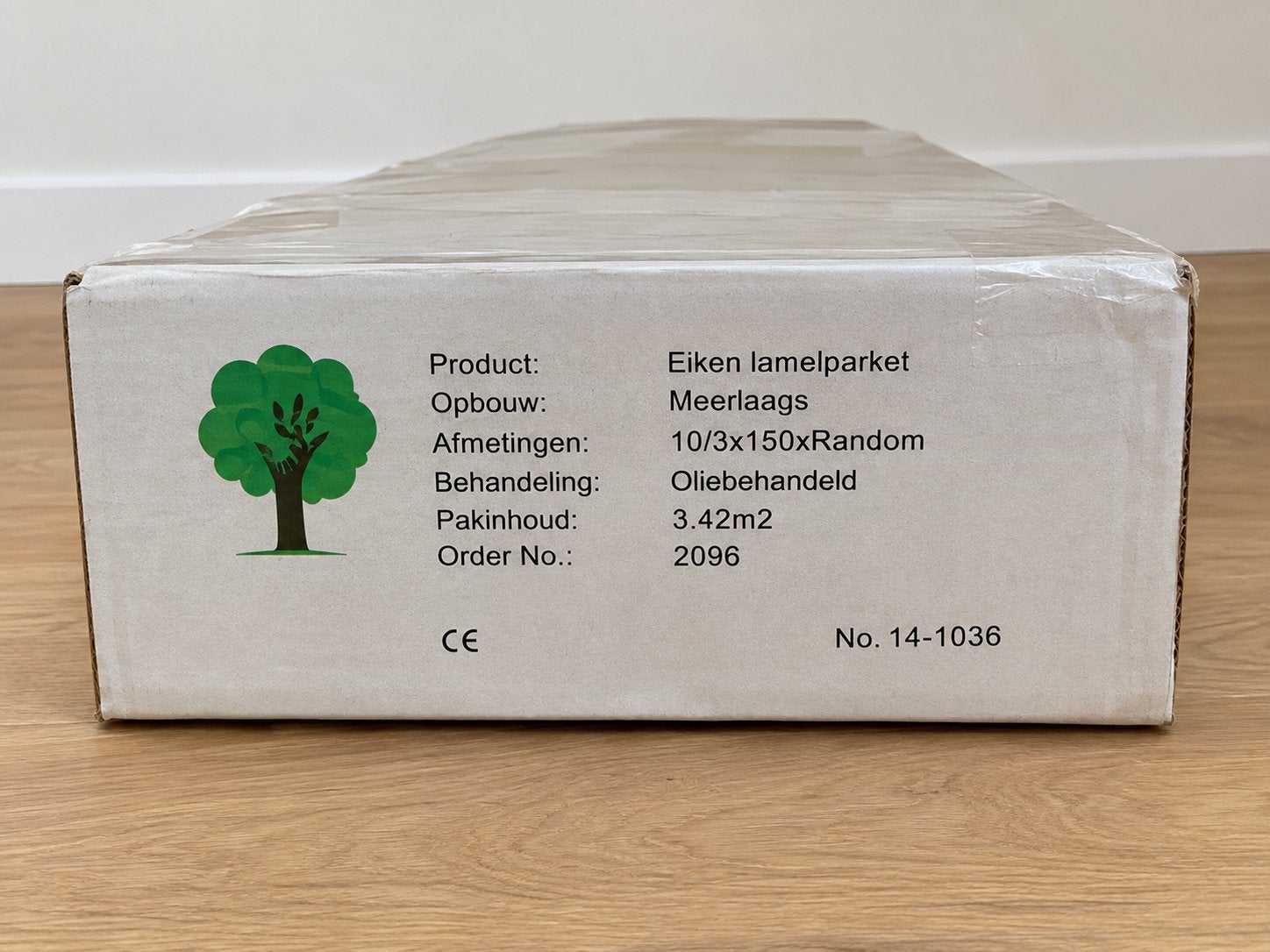 Foto 3 van Eiken lamelparket - Oliebehandeld, +- 45m2