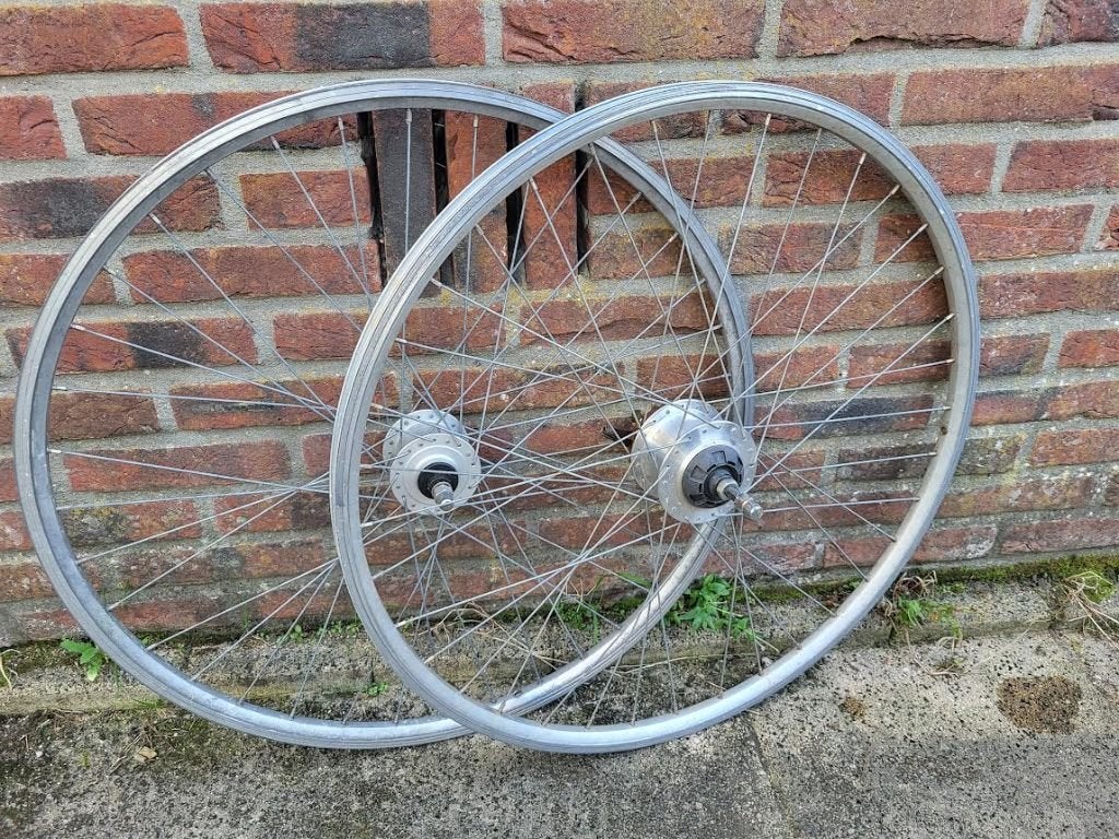 Achterwiel Shimano met 7 versnellingen, Gebruikt, Aluminium, Shimano, Ophalen